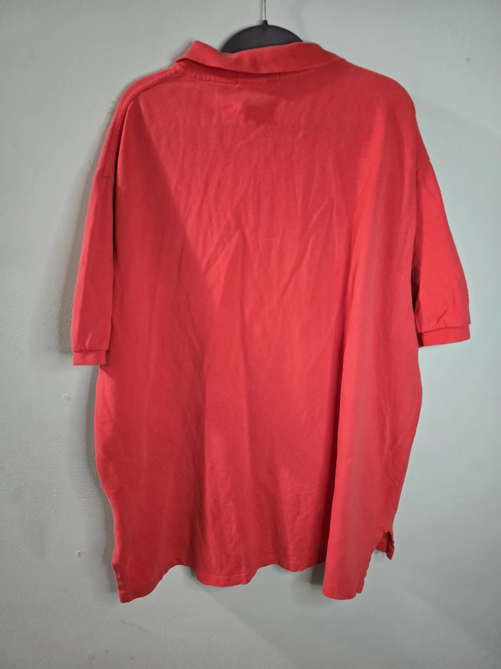 Polo by Ralph Lauren Men's Coral Short Sleeve Polo with Blue Pony Size XL